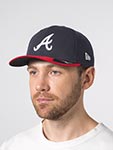 Бейсболка NEW ERA арт. 60646774 Atlanta Braves MLB (темно-синий / красный)